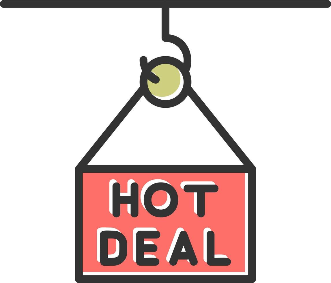Hot Deal Vector Icon