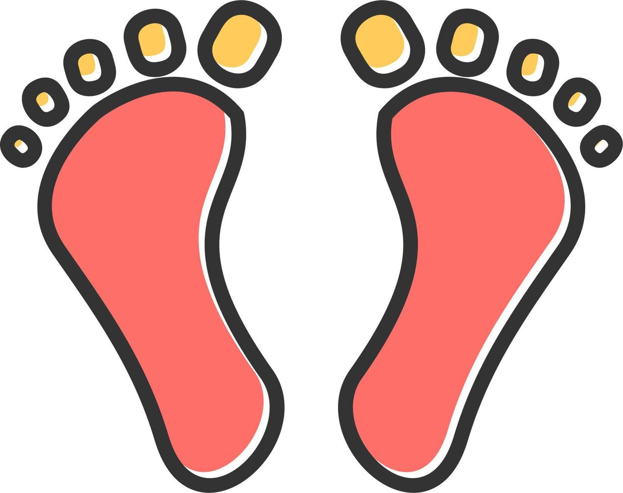 Digital Footprint Vector Icon