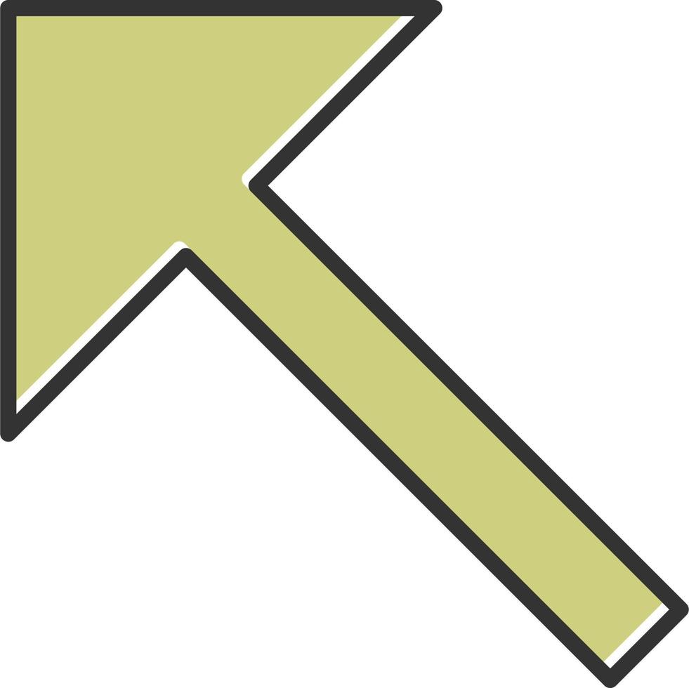 Upper Left Arrow Vector Icon