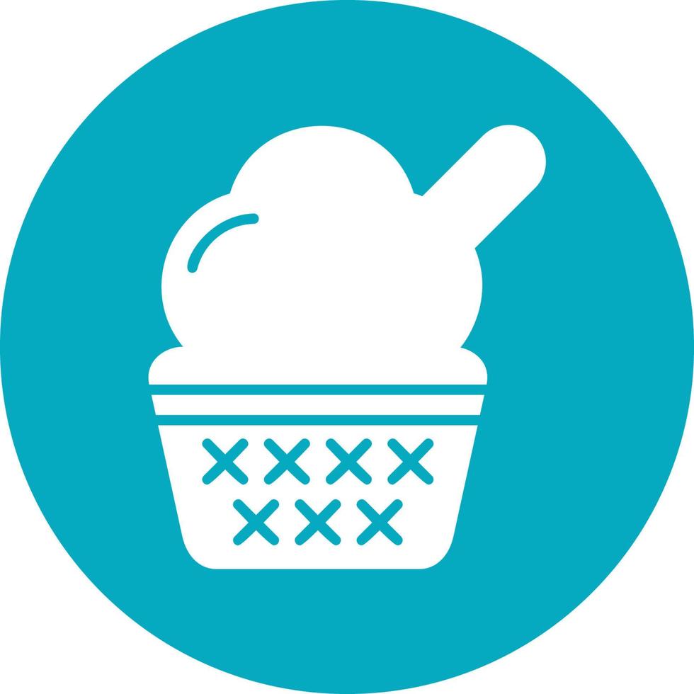 Cup Ice Cream Vector Icon