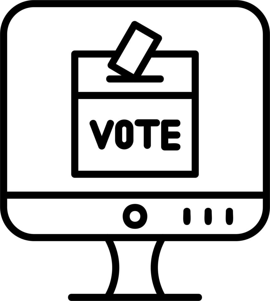 Online Voting Vector Icon