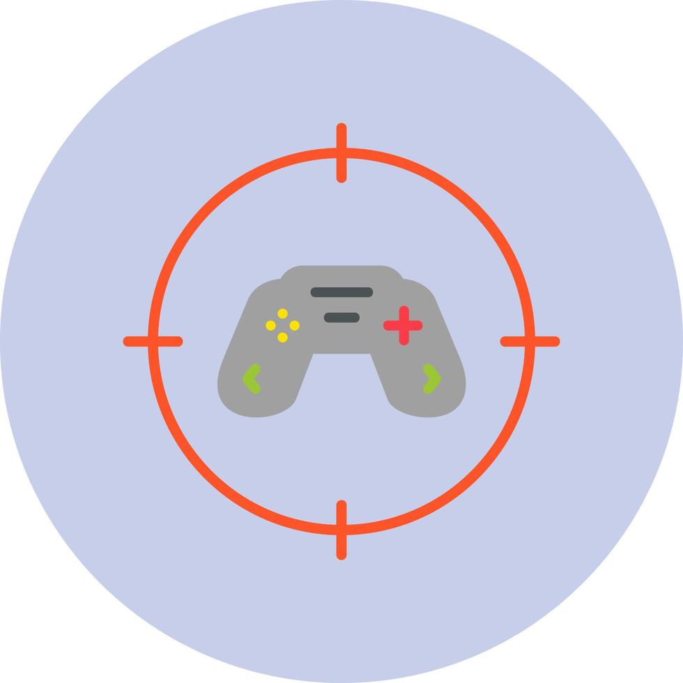 icono de vector de juego de tiro