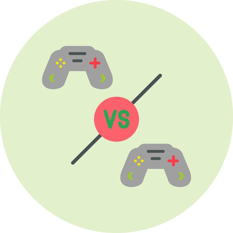 jugador vs jugador vector icono
