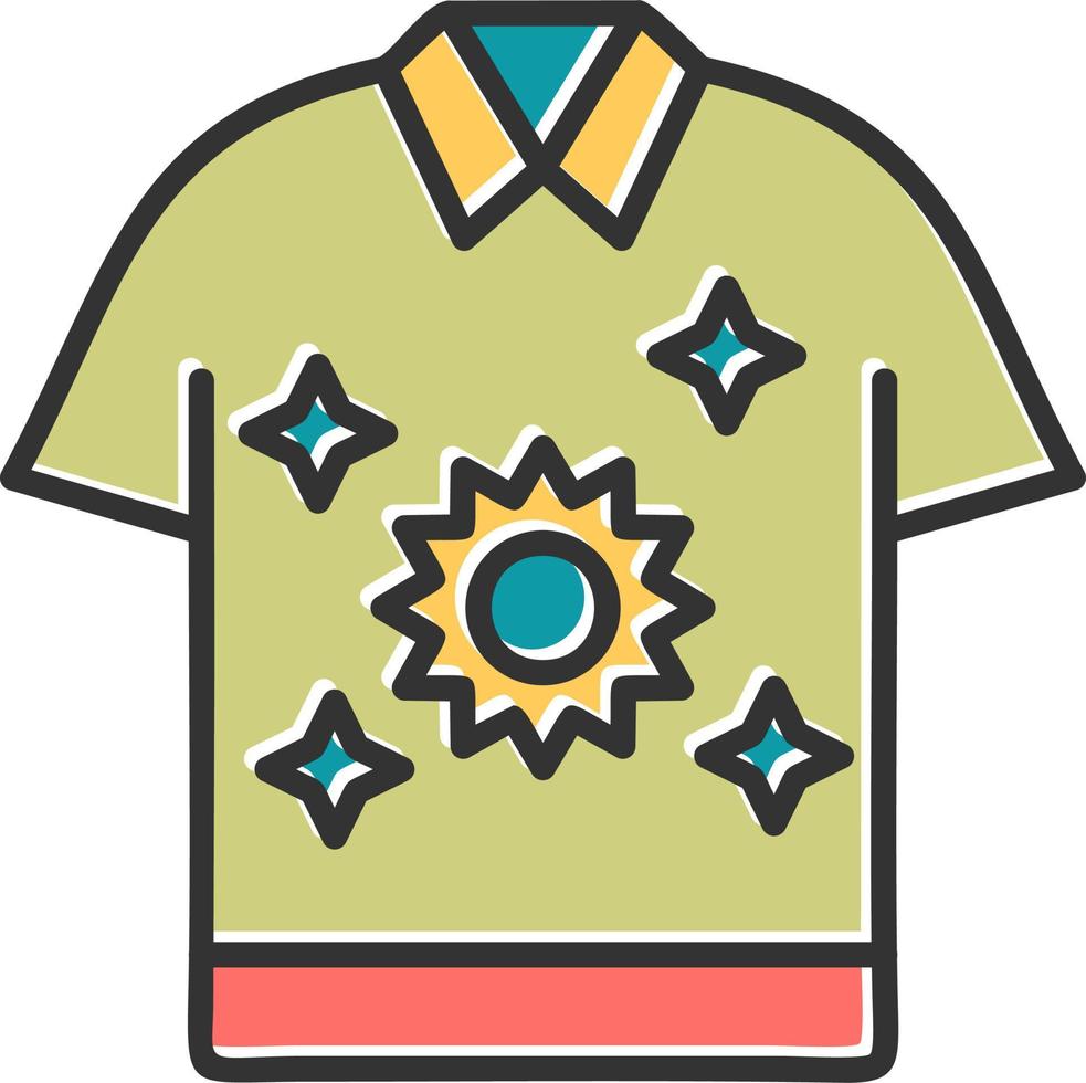 icono de vector de camiseta