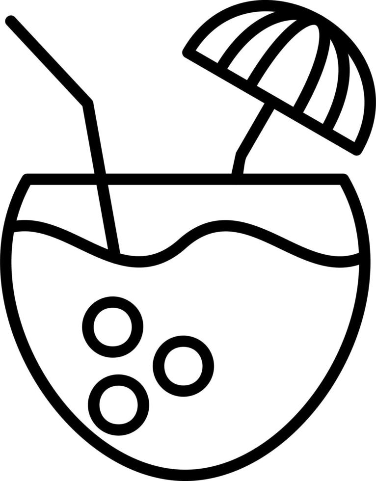 Coconut Drink Vector Icon