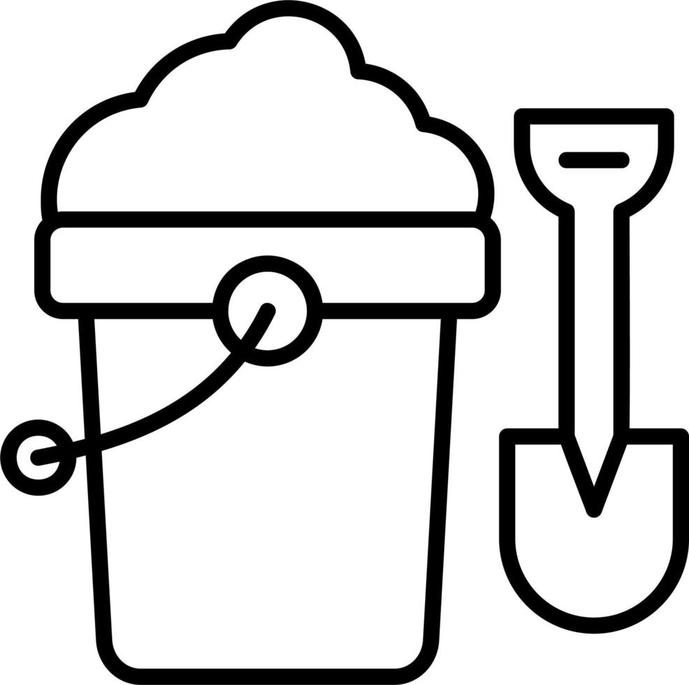 Sand Bucket Vector Icon
