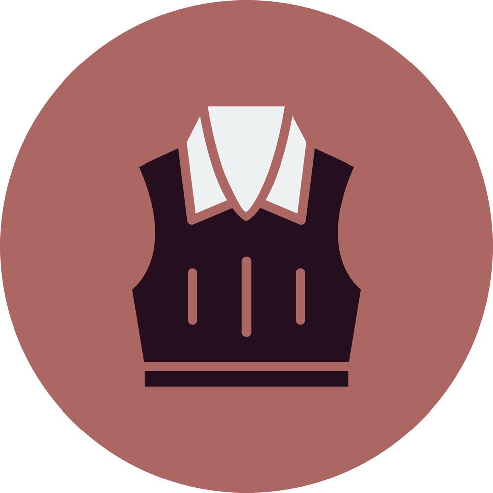 Sleeveless Jacket Vector Icon