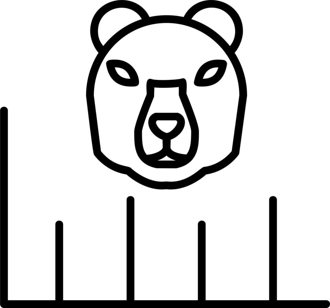 Bear Market Vector Icon