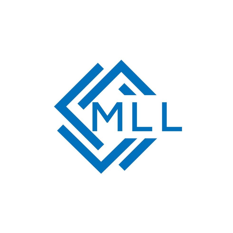 mll letra logo diseño en blanco antecedentes. mll creativo circulo letra logo concepto. mll letra diseño. vector