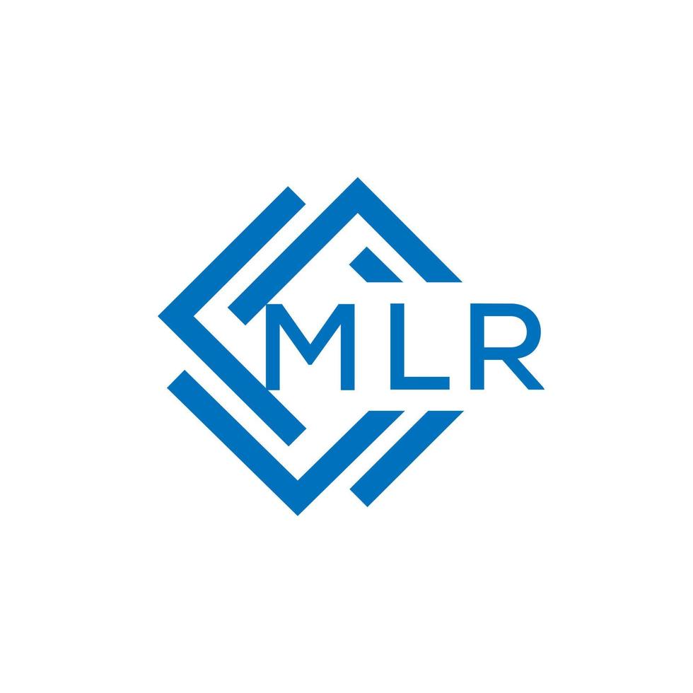 mlr letra logo diseño en blanco antecedentes. mlr creativo circulo letra logo concepto. mlr letra diseño. vector