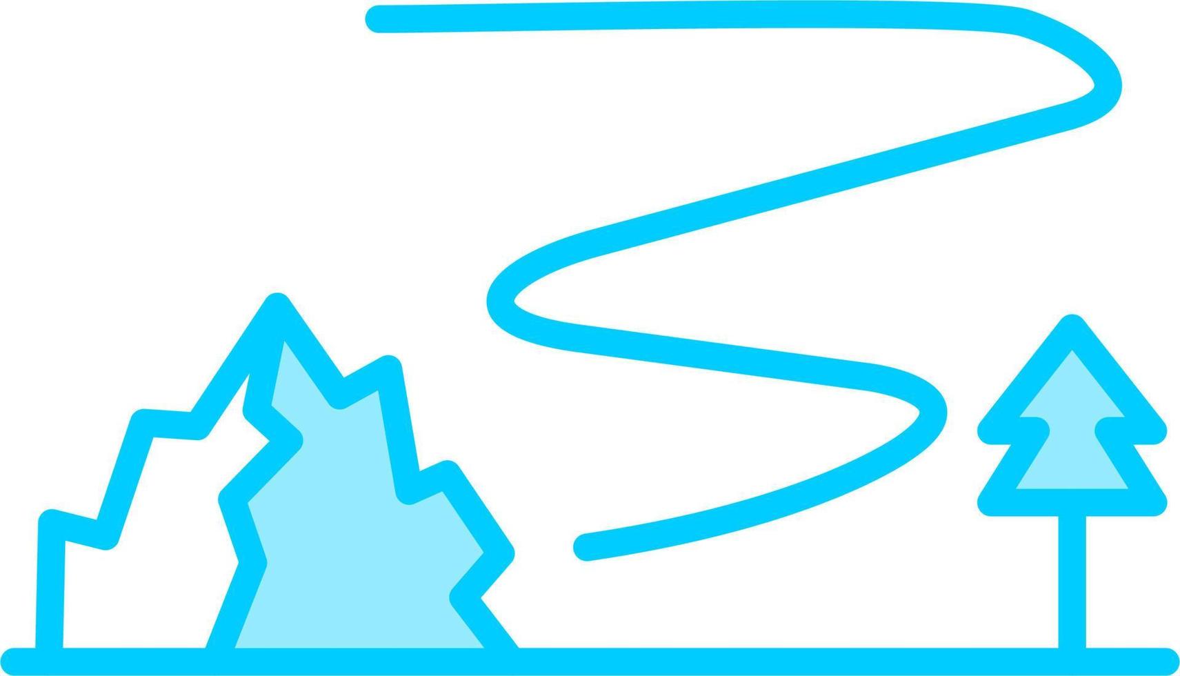 Northern Lights Vector Icon