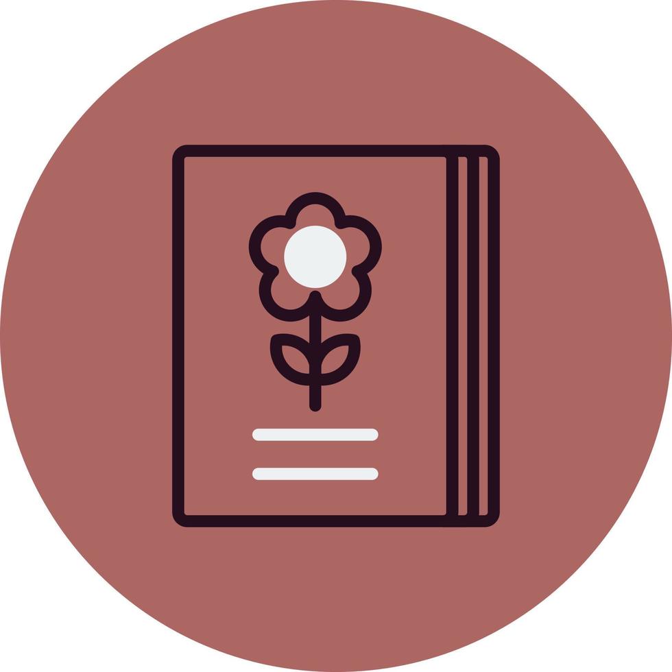 jardinería libro vector icono