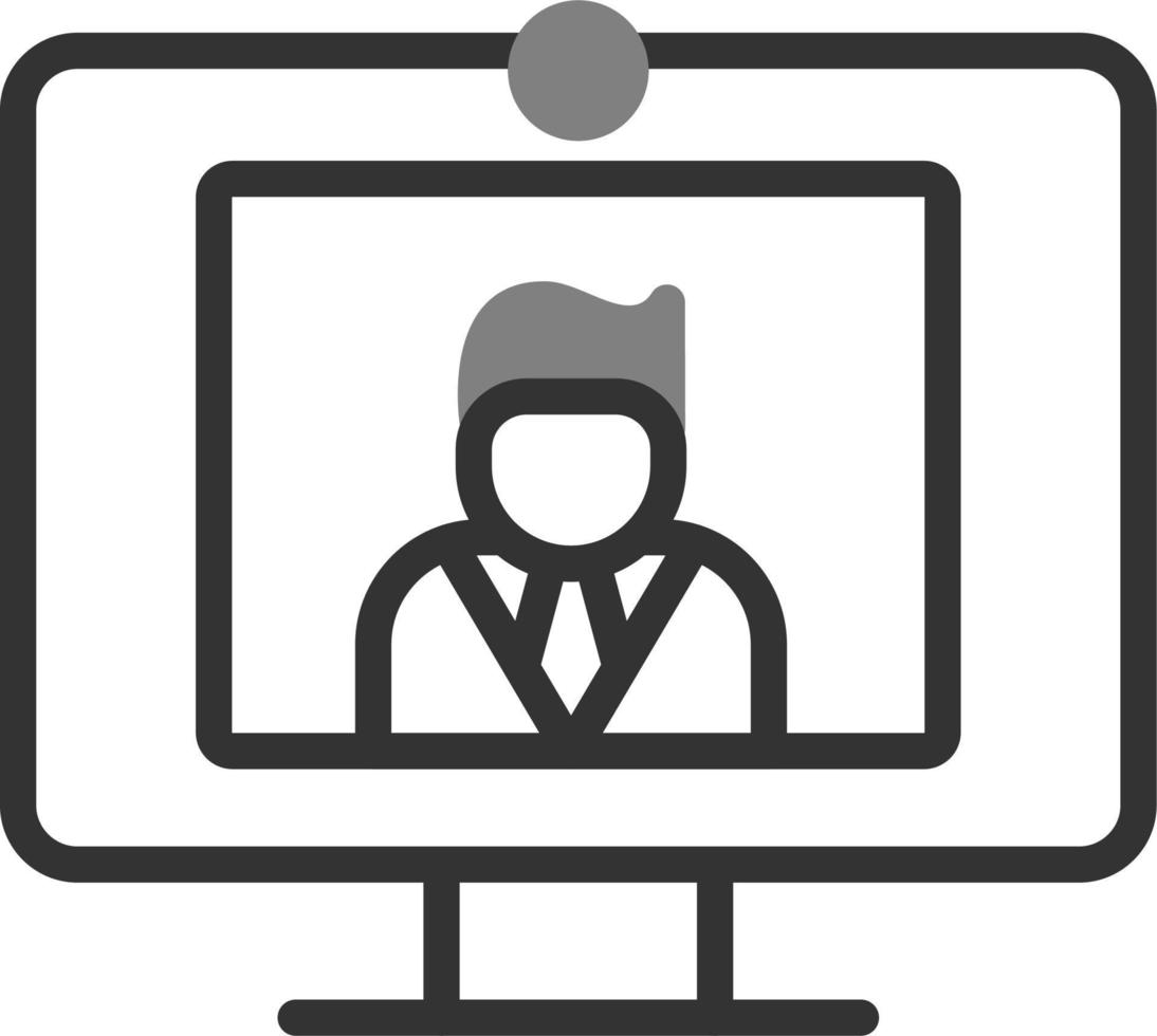 Doctor video call Vector Icon