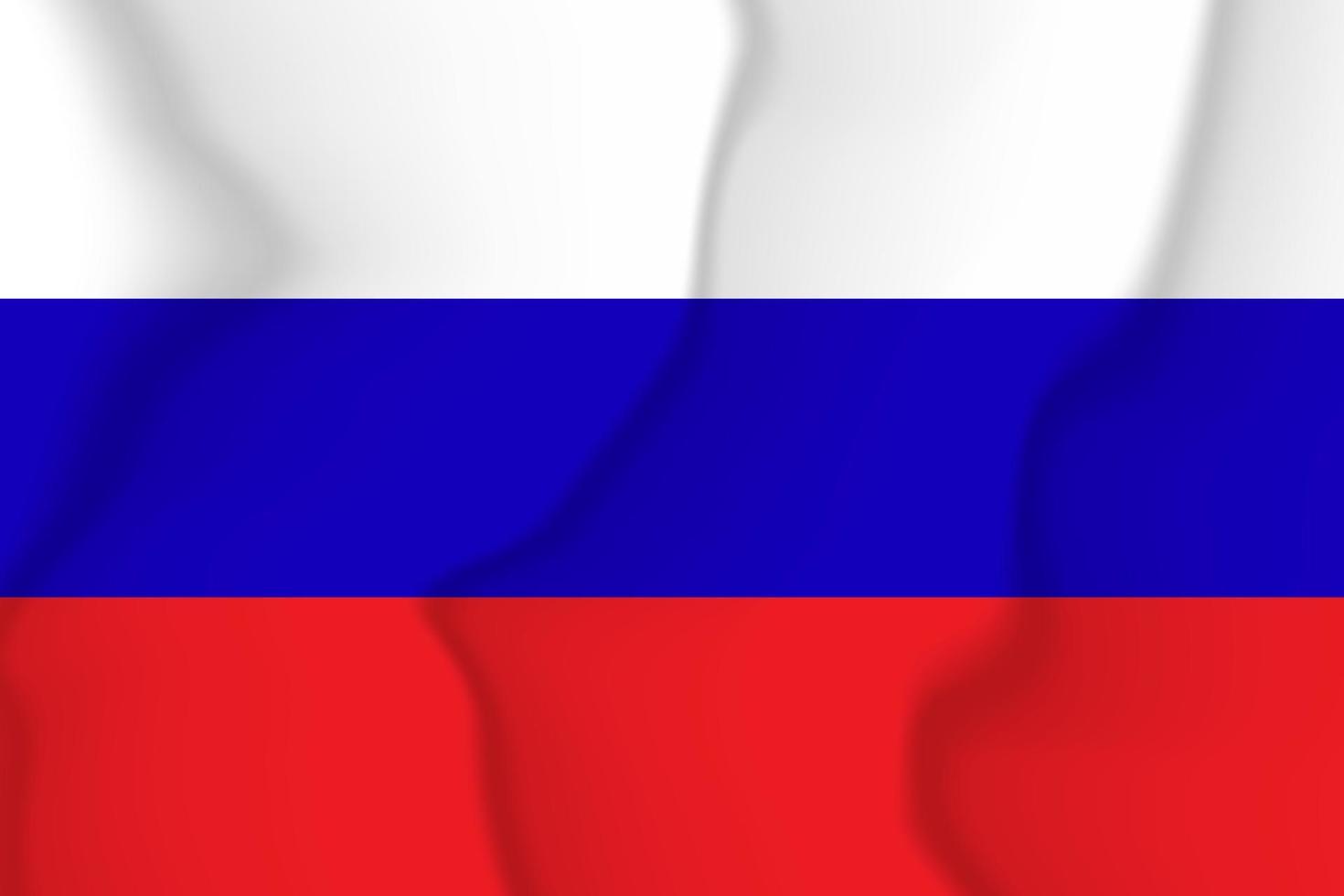 el nacional bandera de Rusia. seda bandera. vector ilustración en eps 10 formato