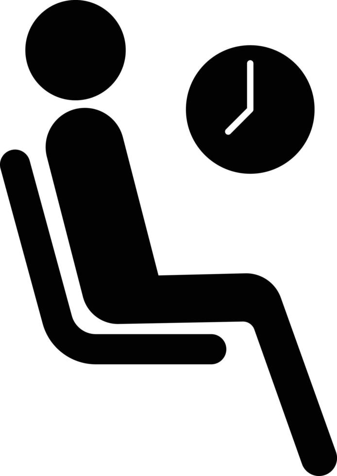 Waiting Room Icon Symbol. Waiting Sign vector