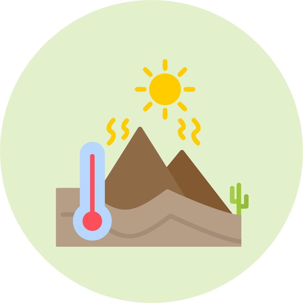 icono de vector de clima caliente