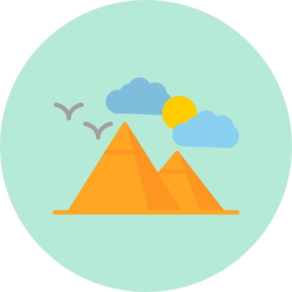 pirámides vector icono