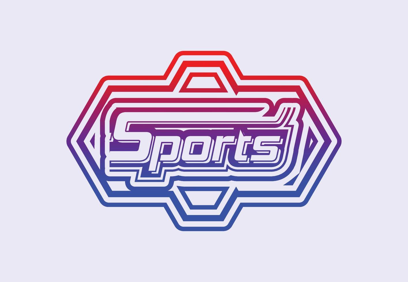 Deportes logo y icono diseño modelo 3 vector