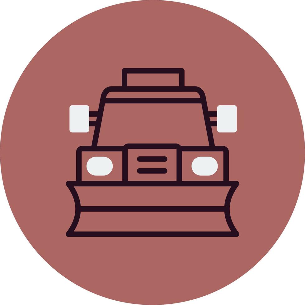 Snowplow Vector Icon