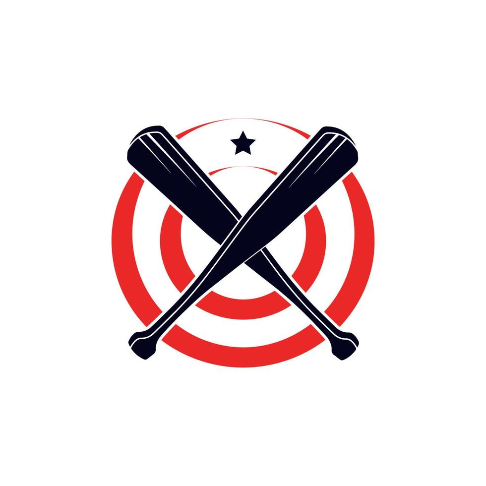 baseball team logo badge sticker emblem vector