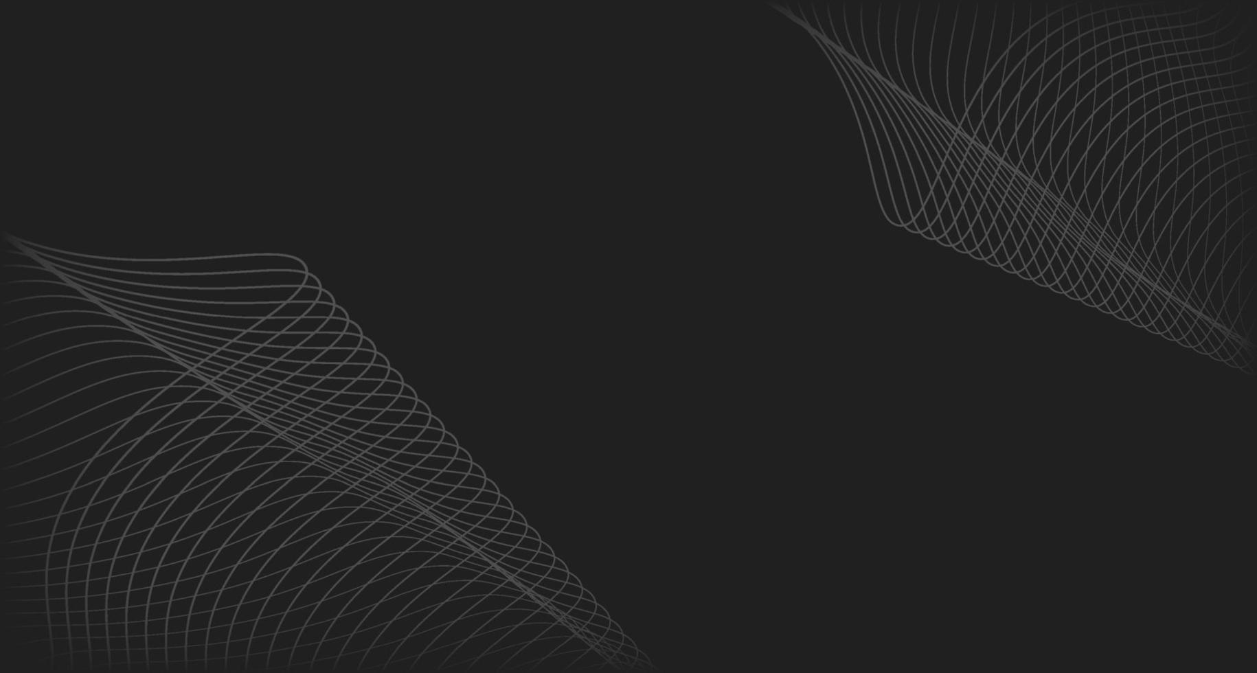 abstract black wave line contour background orange vector