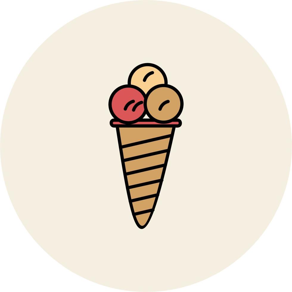 icono de vector de helado