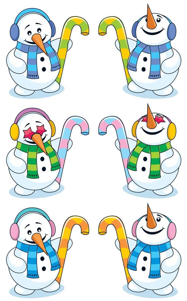 Little Snowman on White 2 vector