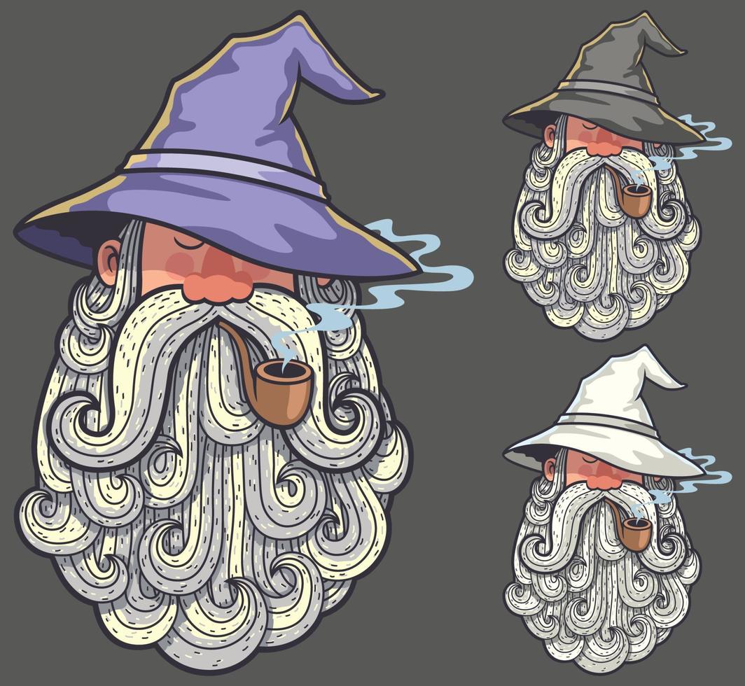 Wizard Portrait 2 vector