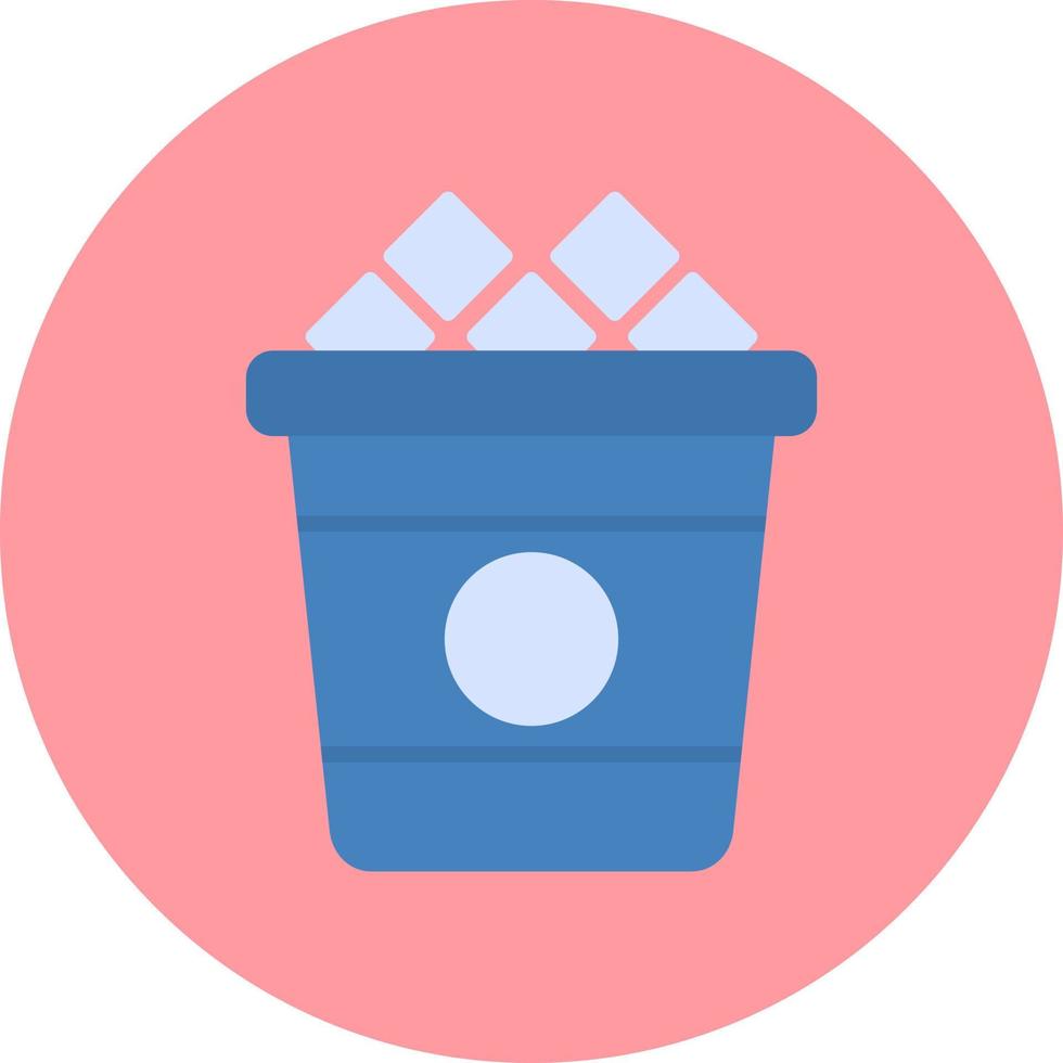 Ice Bucket Vector Icon