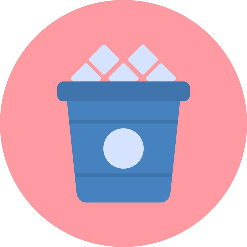 Ice Bucket Vector Icon