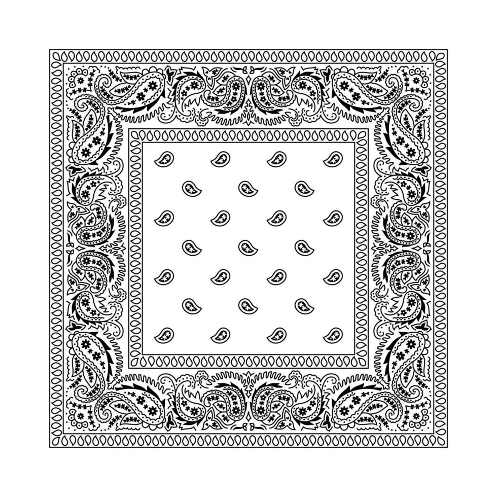 Bandana 2 White vector