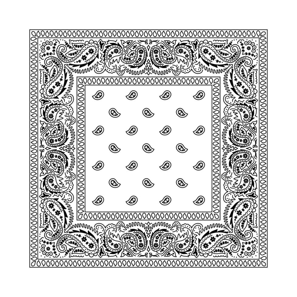 Bandana 2 White vector