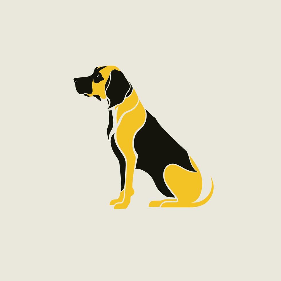 perro cabeza mascota símbolo - juego de azar perro logo elegante elemento para marca - resumen icono símbolos vector