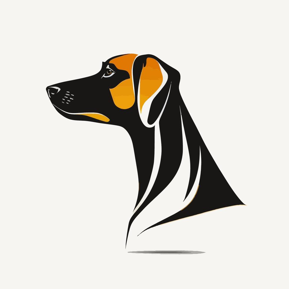 Dog Head Pet Symbol - Gaming Dog Logo Elegant Element for Brand - Abstract Icon Symbols vector