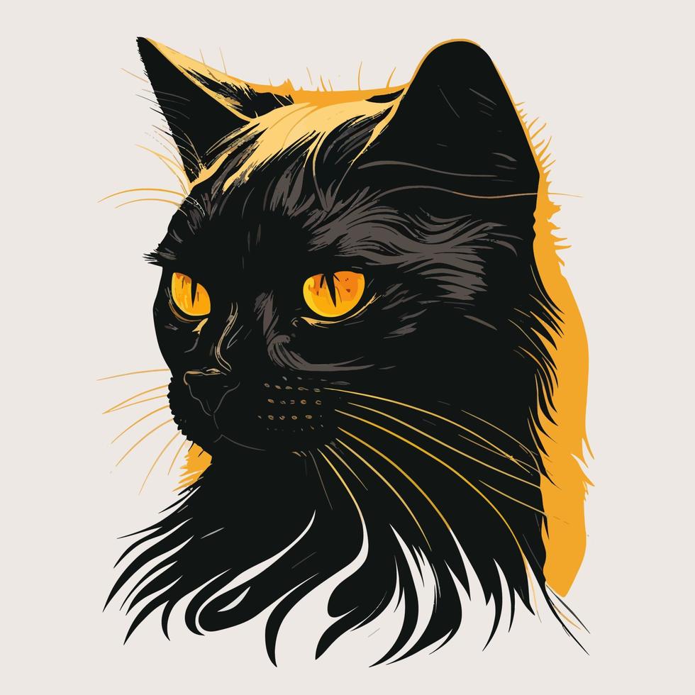 gato cabeza gatito símbolo - juego de azar gato logo elegante elemento para marca - resumen icono símbolos vector