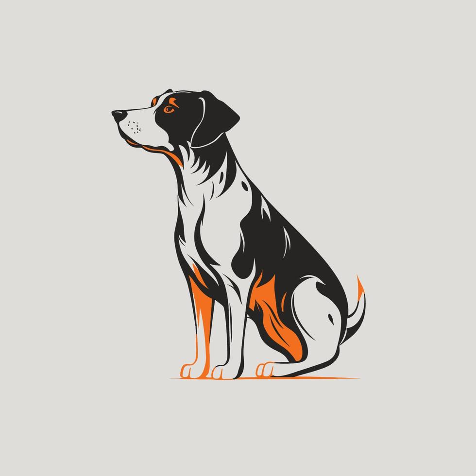 perro cabeza mascota símbolo - juego de azar perro logo elegante elemento para marca - resumen icono símbolos vector