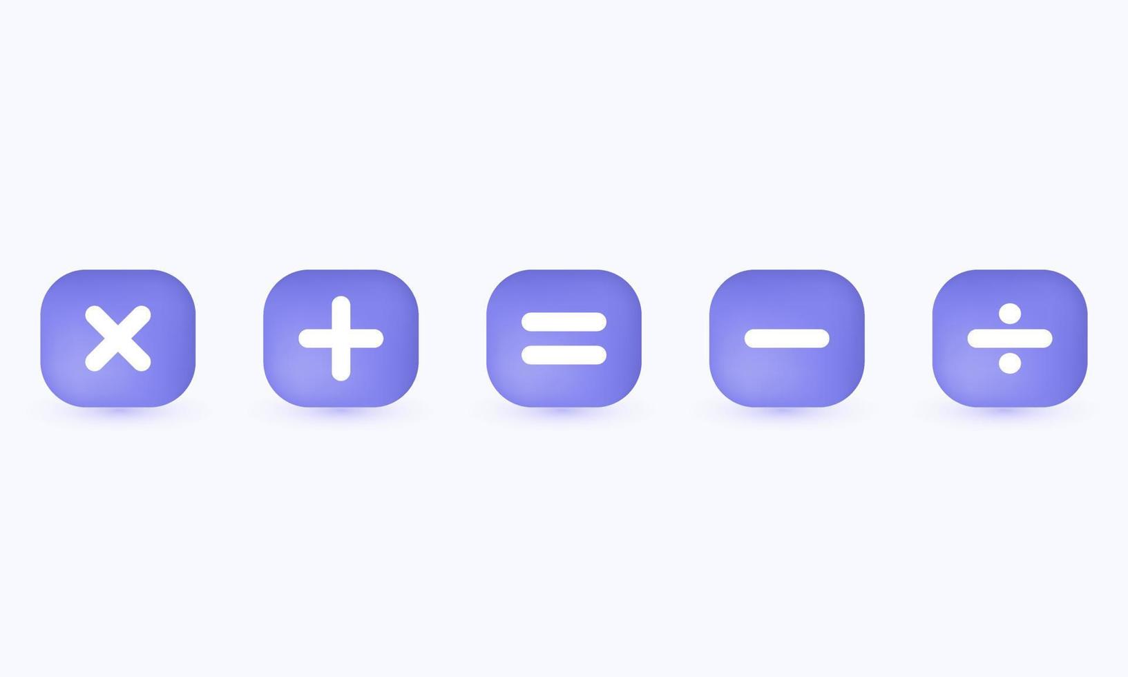 illustration realistic vector icon minimal calculator look mathematics 3d creative isolated on background