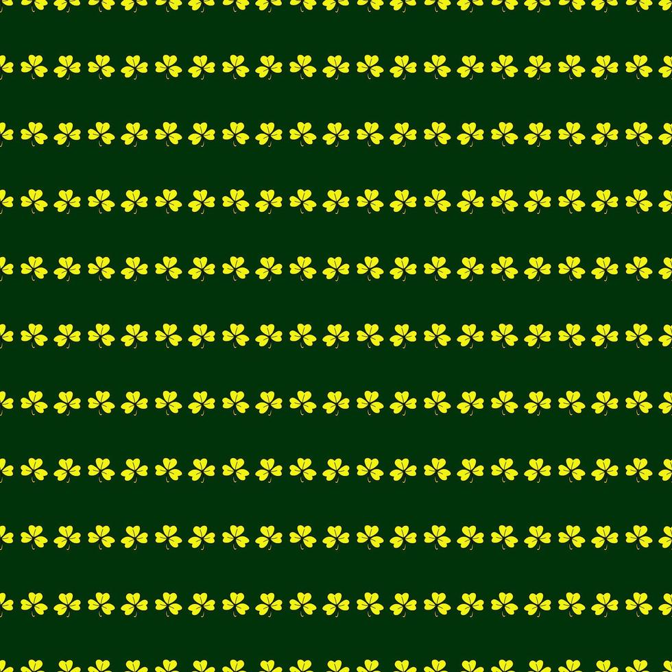 SAINT PATRICK'S DAY seamless pattern with clover vector