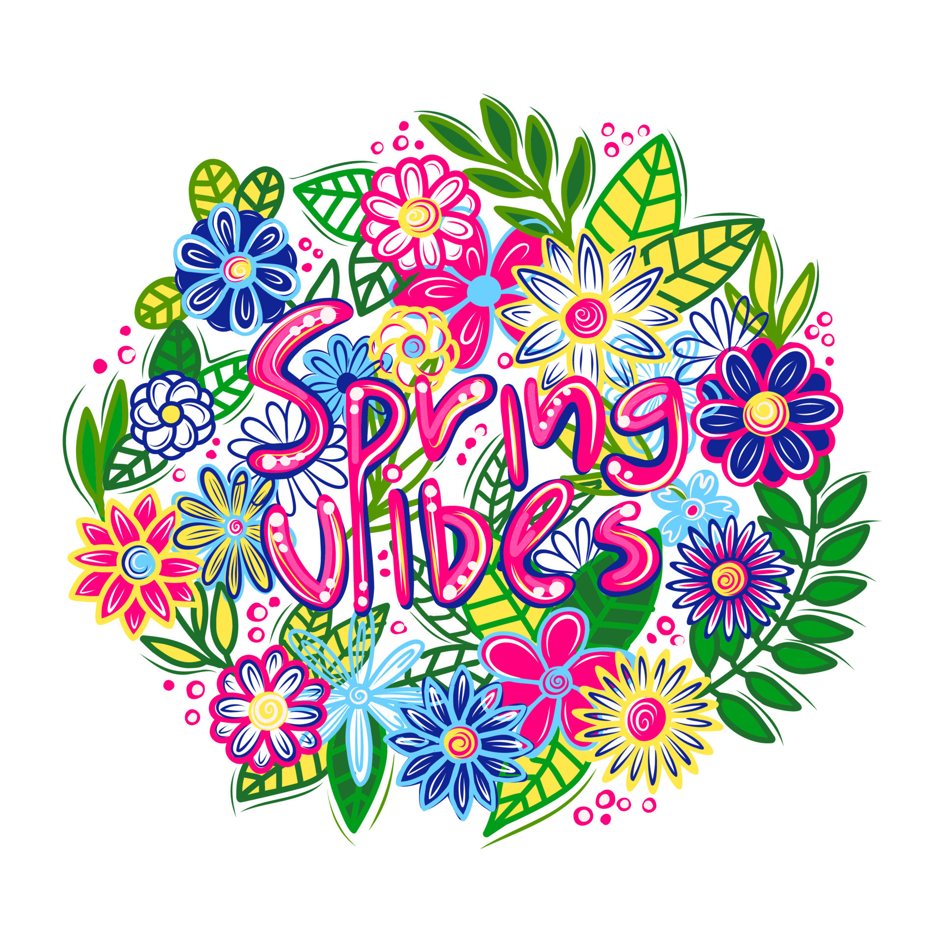 day of spring equinox. Spring mood. For printing on a tshirt, postcard