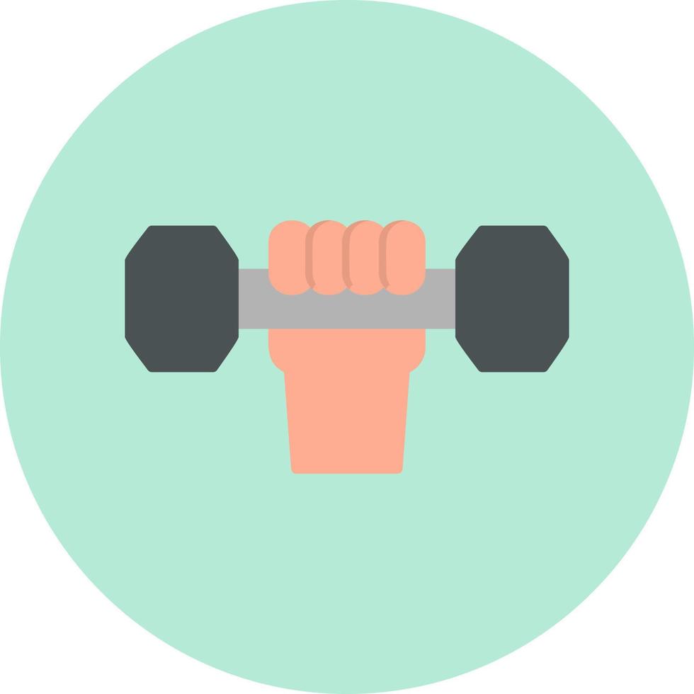 Hand Dumbbell Vector Icon