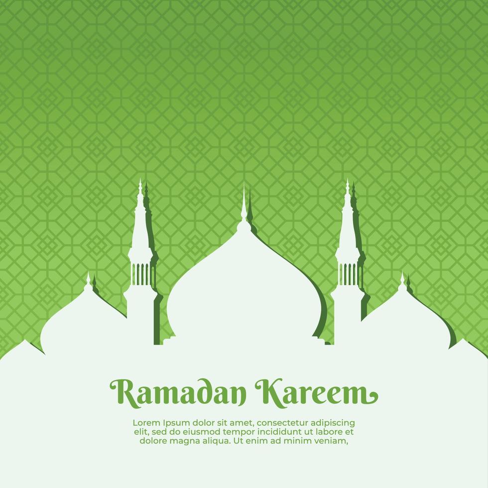 Ramadán kareem islámico antecedentes vector. contento islámico nuevo hijri año. gráfico diseño para el decoración de regalo certificados, pancartas y volantes. vector