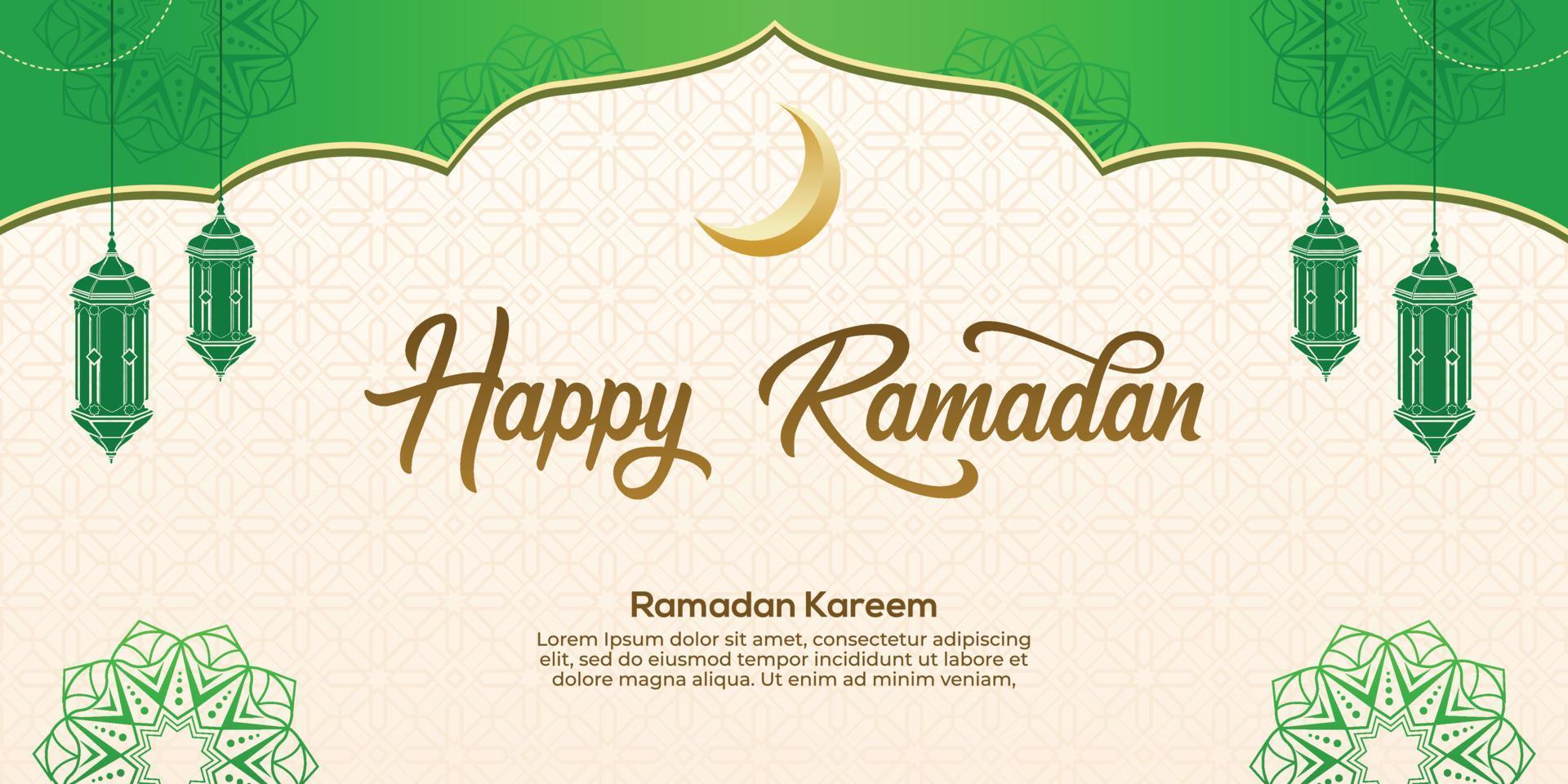 Ramadán kareem islámico antecedentes vector. contento islámico nuevo hijri año. gráfico diseño para el decoración de regalo certificados, pancartas y volantes. vector