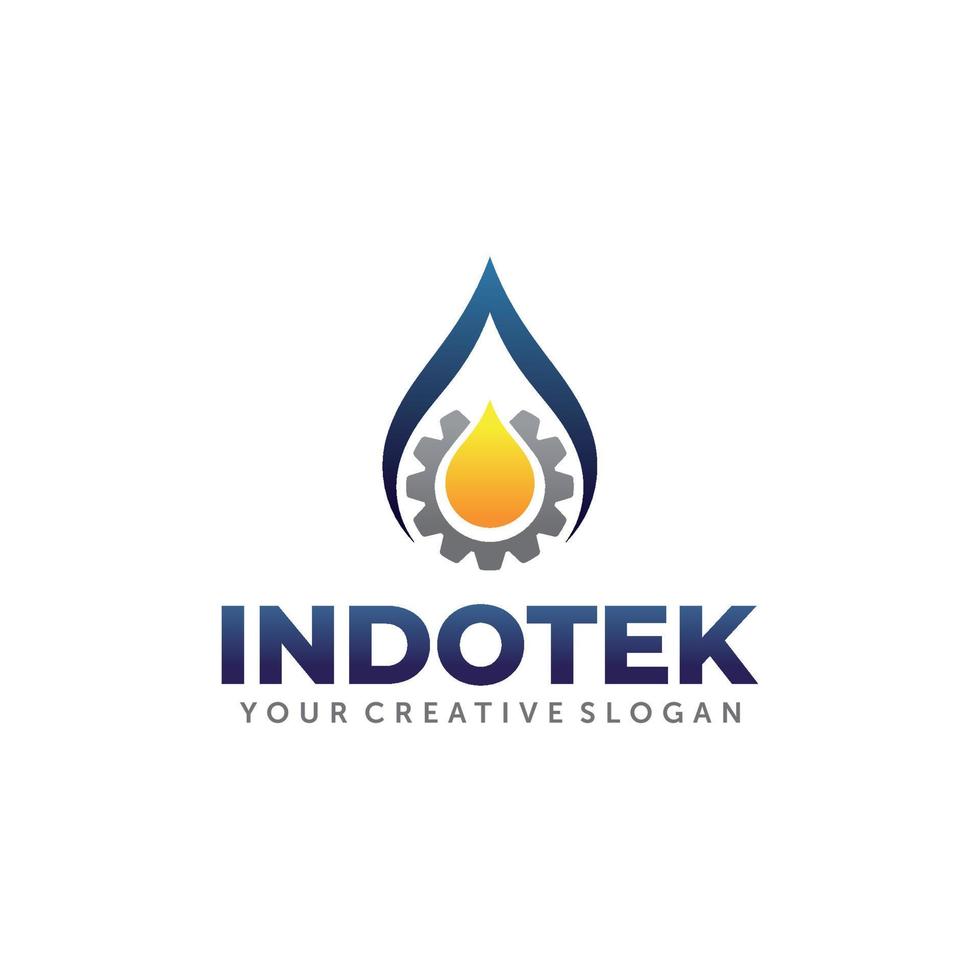 Gas and Oil Logo. Energy Logo Design Vector