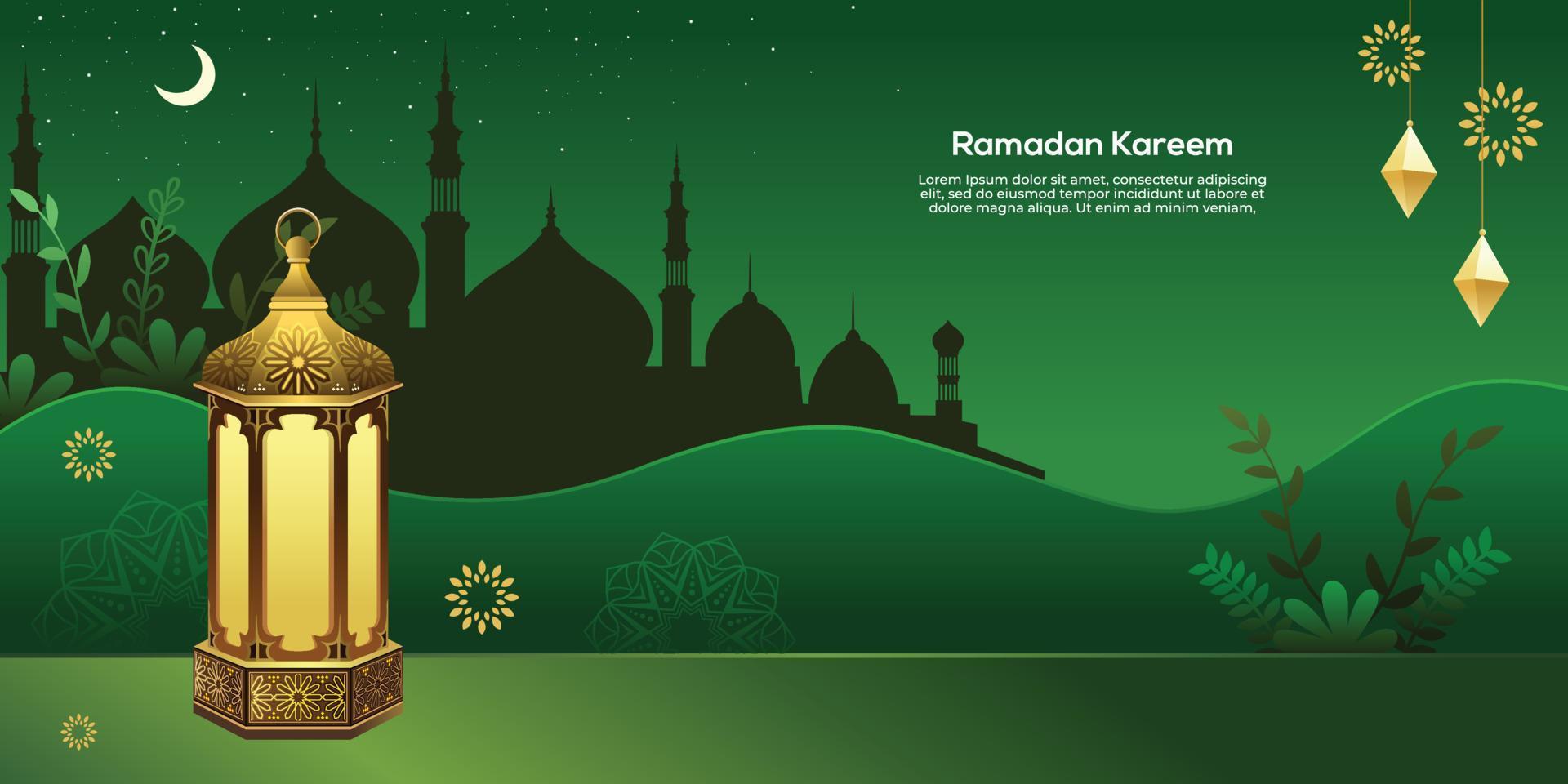 Ramadán kareem islámico antecedentes vector. contento islámico nuevo hijri año. gráfico diseño para el decoración de regalo certificados, pancartas y volantes. vector