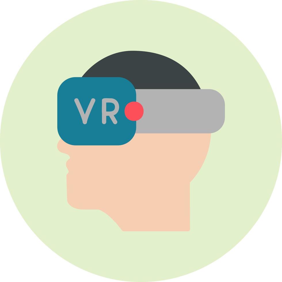 icono de vector de gafas de realidad virtual