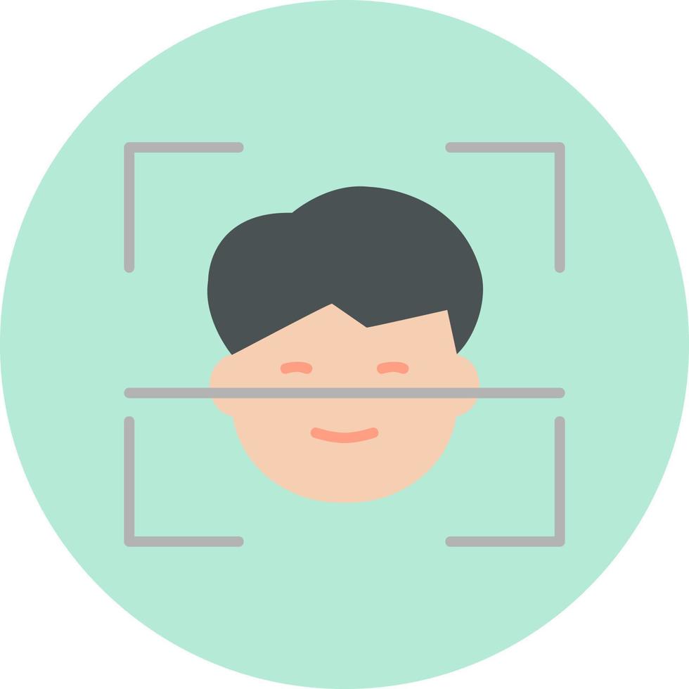 Facial Recognition Vector Icon