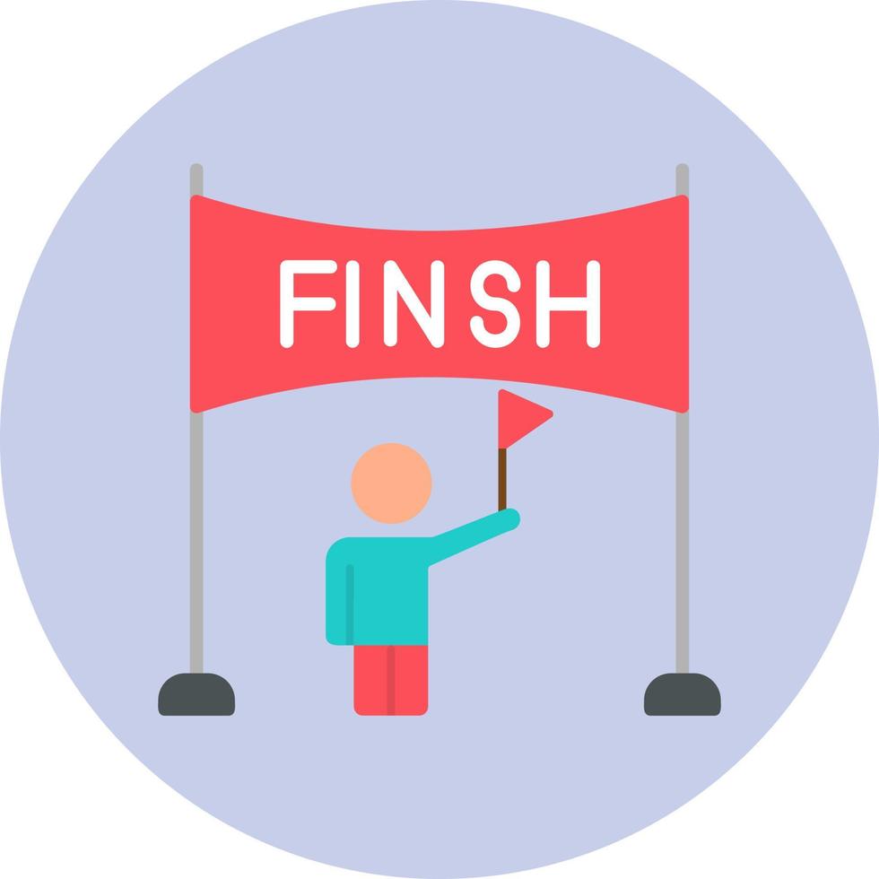 Finish Line Vector Icon