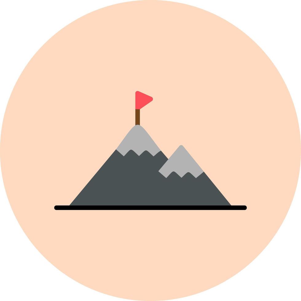 Success Mountain Vector Icon