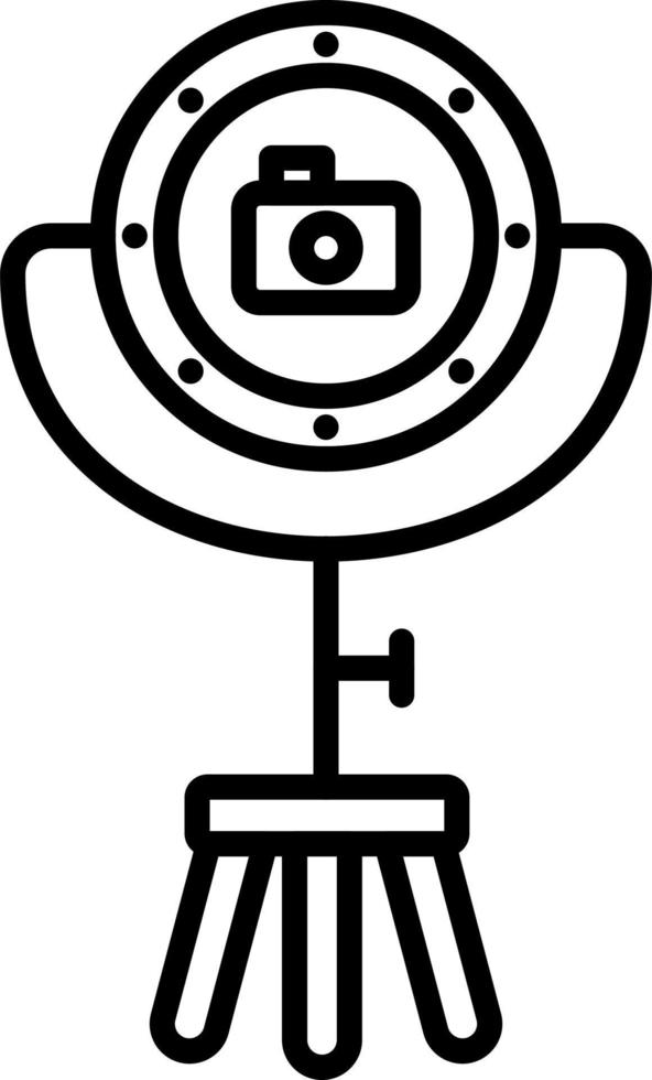 Ring Light Vector Icon