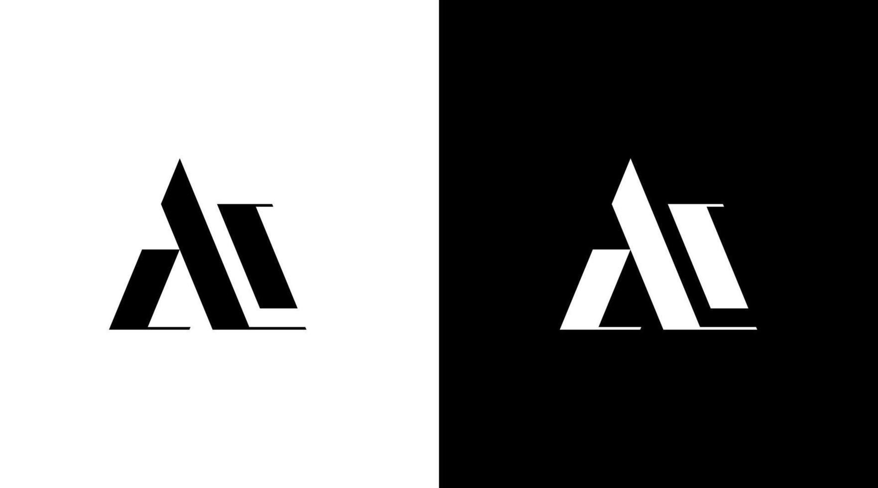 letra un logo techno futurista vector monograma inicial ilustración icono estilo diseño modelo
